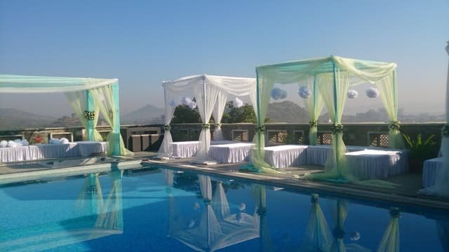 Spa deck setting