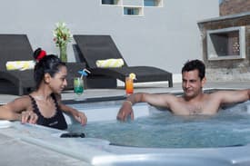 City-Facing Pool & Jacuzzi